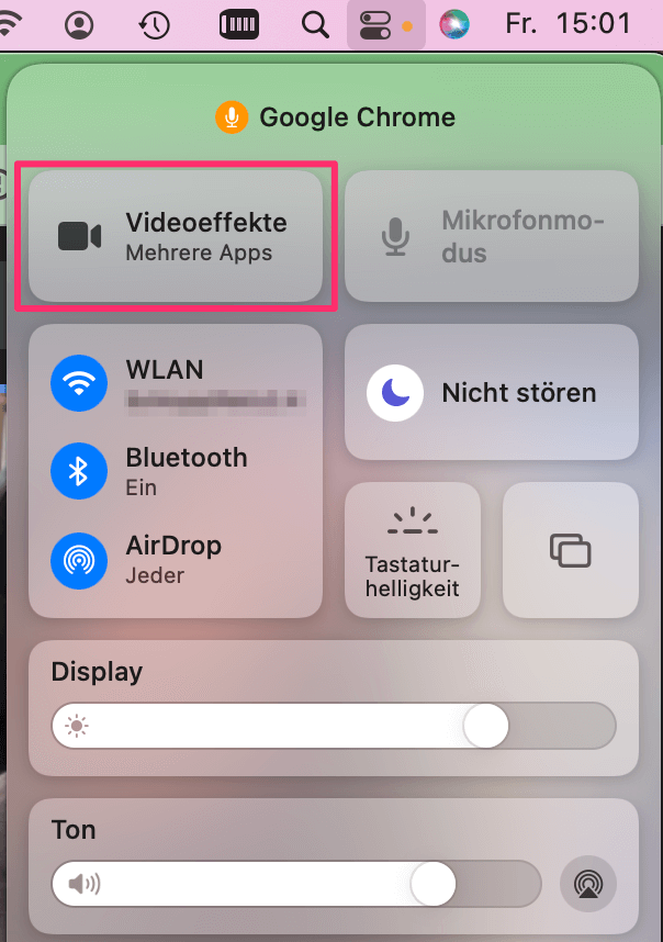 Neue Camera-Effekte für MacOS